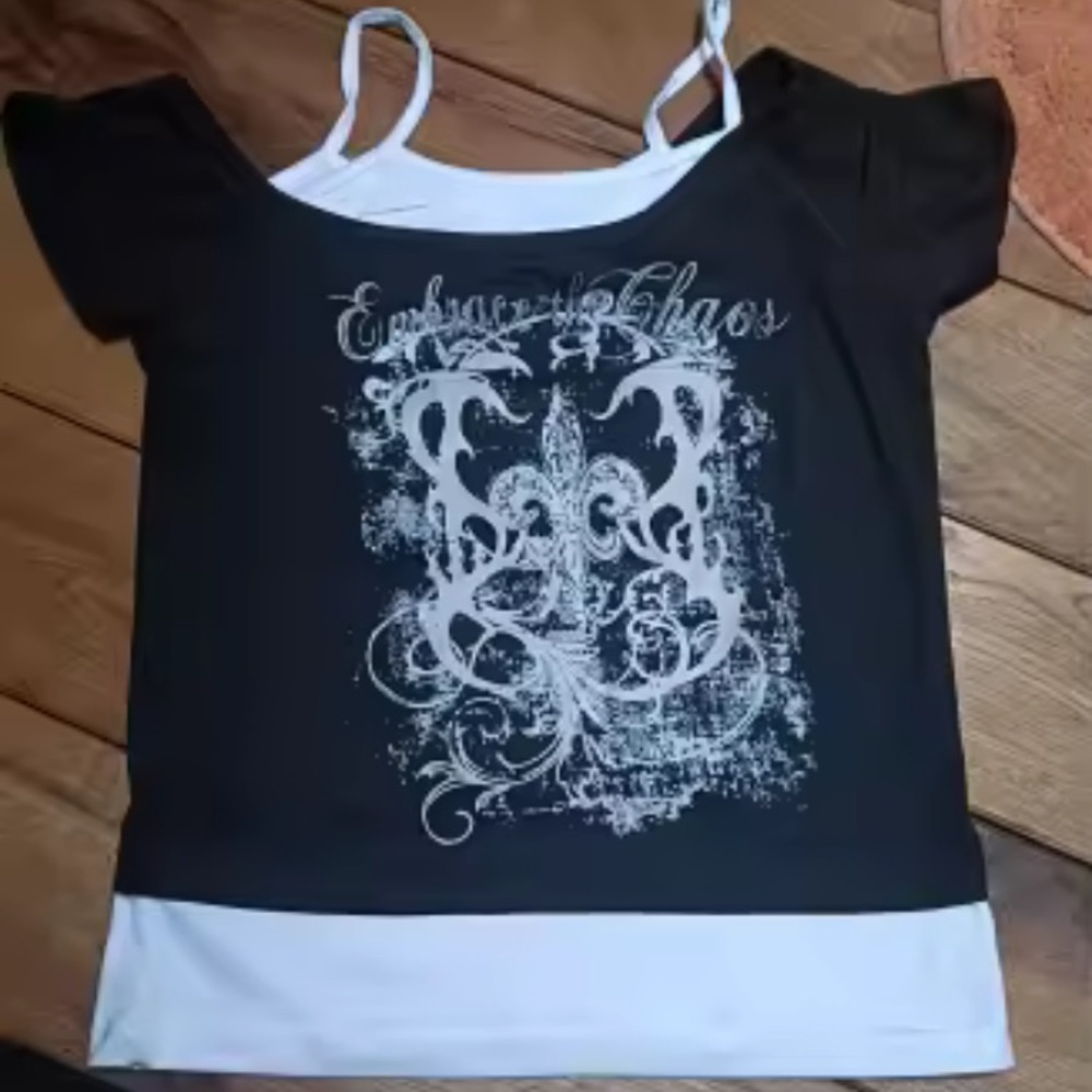 Black and White Graphic Tee